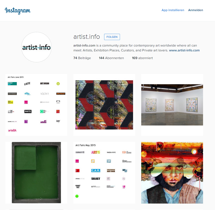 artist.info on Instagram