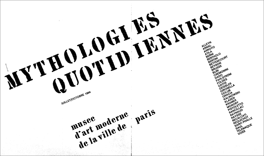 'Mythologies quotidiennes', 1964